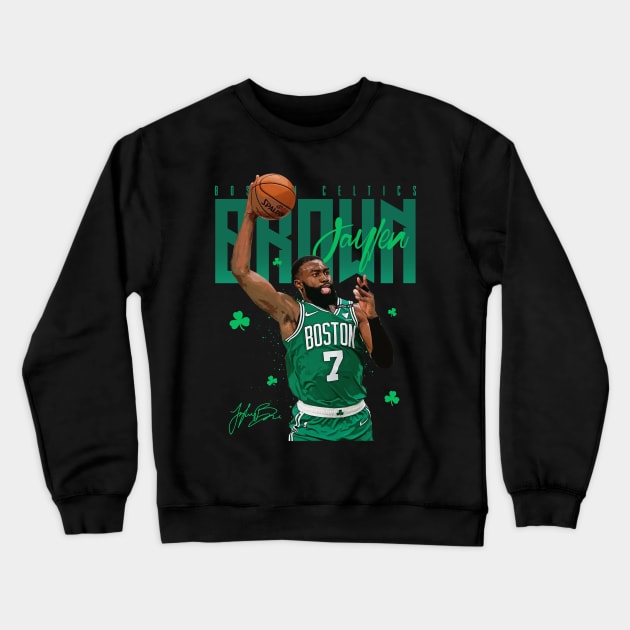 Jaylen Brown Crewneck Sweatshirt by Juantamad